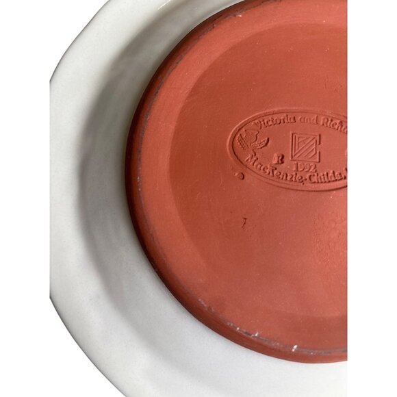 Mackenzie-Childs Bearded Iris Salad Plate 8.75" Victoria Richard Retired Vintage - Picture 8 of 8